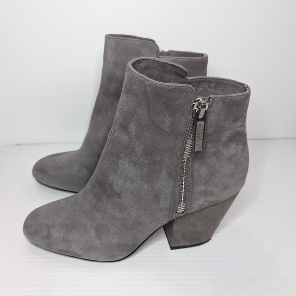 Grey 1. State women's shoes leather suede Jacend Bootie - Picture 1 of 7